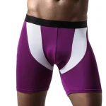 Men Sporty Anti-wear Modal Underwear Running Fitness Tight Long Leg Quick Drying Extension Flat Corner Pants - Image 5