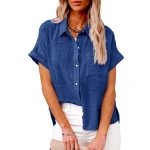 Summer Women Tops Tee Cotton Linen Tshirt Woman Clothing Camisas Mujer Casual T Shirt Blusas Streetwear Loose Ladies T-Shirts - Image 4