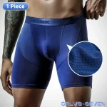 Men Sporty Anti-wear Modal Underwear Running Fitness Tight Long Leg Quick Drying Extension Flat Corner Pants