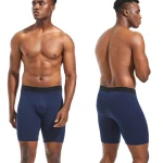 4pcs long Men's underpants Sports Leggings Boxer shorts mens polyester underwear man Quick-drying boxer for men Bottom Shorts - Image 2