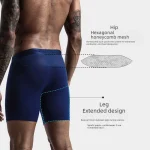 Men Sporty Anti-wear Modal Underwear Running Fitness Tight Long Leg Quick Drying Extension Flat Corner Pants - Image 3