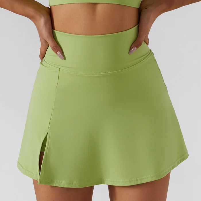 Summer New Slim Yoga Shorts Short Skirts Ultra Short Mini Skirts Gym Exercise Running Fitness Tennis Anti-Light Sports Skirts - Image 5