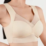1pc Womens Ice Silk Wireless Bra Lace Mesh Underwear Push-Up Sports Lingerie Thin Cup U-Back Bra Sleep Wide Straps Sujetador - Image 5