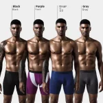 Men Sporty Anti-wear Modal Underwear Running Fitness Tight Long Leg Quick Drying Extension Flat Corner Pants - Image 4
