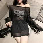 Loose T-shirts for Women Letter Pattern Simple Design Korean Style Summer Clothing Thin All-match Young Students Tops New Trendy - Image 4