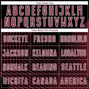 Custom Black Crimson-White Geometric Lines Sublimation Soccer Uniform Jersey - Image 4