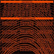 Custom Black Orange Gradient Geometric Lines Sublimation Soccer Uniform Jersey - Image 4