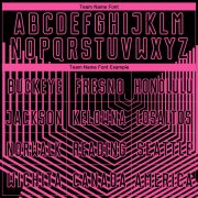 Custom Black Pink Geometric Lines Sublimation Soccer Uniform Jersey - Image 4