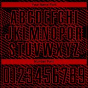 Custom Black Red Abstract Hexagon Sublimation Soccer Uniform Jersey - Image 6