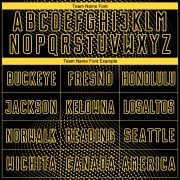 Custom Black Yellow Geometric Lines Sublimation Soccer Uniform Jersey - Image 4