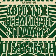 Custom Green Cream Stars Sublimation Soccer Uniform Jersey - Image 3