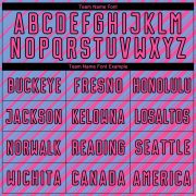 Custom Light Blue Pink-Black Slash Sublimation Soccer Uniform Jersey - Image 4