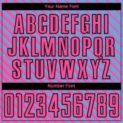 Custom Light Blue Pink-Black Slash Sublimation Soccer Uniform Jersey - Image 3