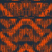 Custom Navy Orange Abstract Triangle Sublimation Soccer Uniform Jersey - Image 4