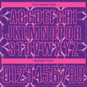 Custom Purple Pink Damask Pattern Sublimation Soccer Uniform Jersey - Image 3