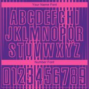 Custom Purple Pink Lines Sublimation Soccer Uniform Jersey - Image 3