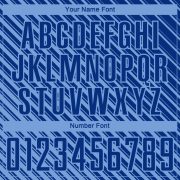 Custom Royal Light Blue Slash Sublimation Soccer Uniform Jersey - Image 3